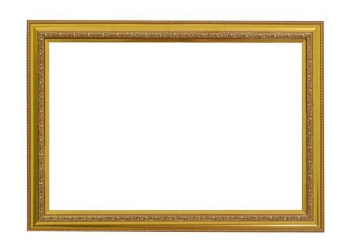 Gold vintage frame. Elegant vintage gold/gilded picture frame wi